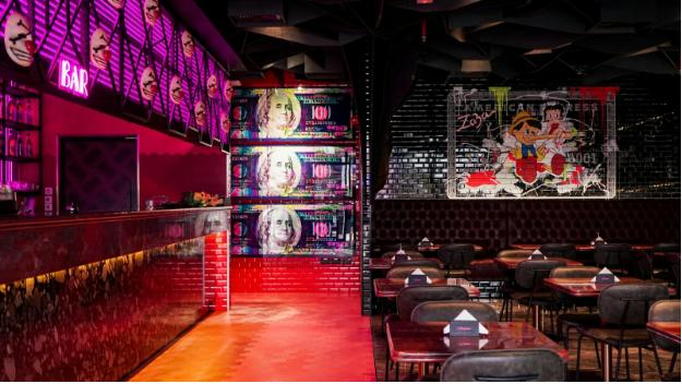 Bar Interior Design Neon Art RAW Design