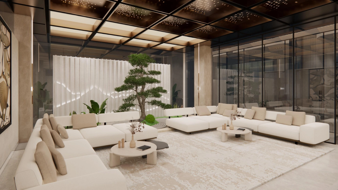 Calm Workspace Lounge Natural Style RAW Design
