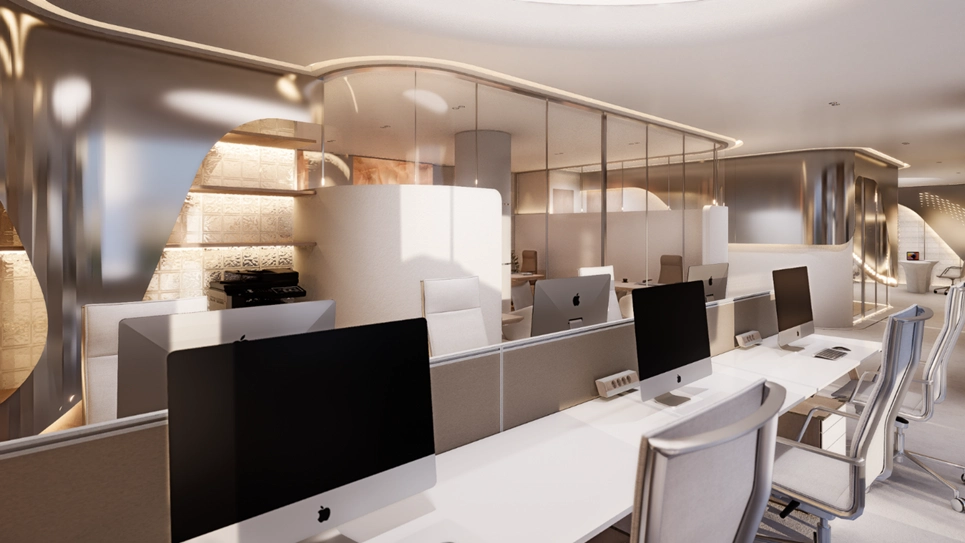 commercial office interiors Dubai