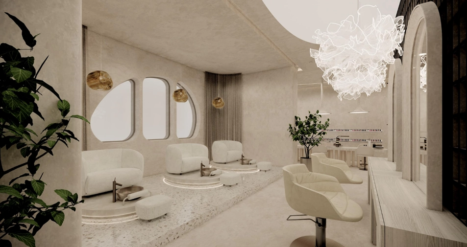 nail salon interior design